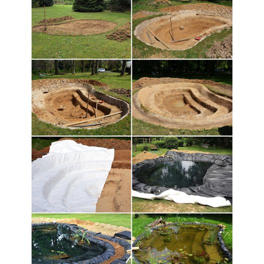 Bâche bassin 1,20mm Premium EPDM  + Feutre 400g