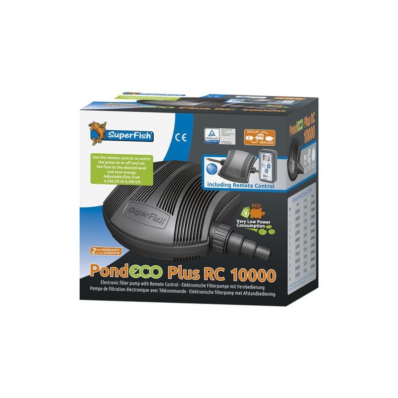 Pompe de bassin PondEco Plus 10000 RC Superfish