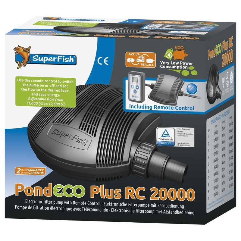 Pompe de bassin PondEco Plus 26000 RC Superfish
