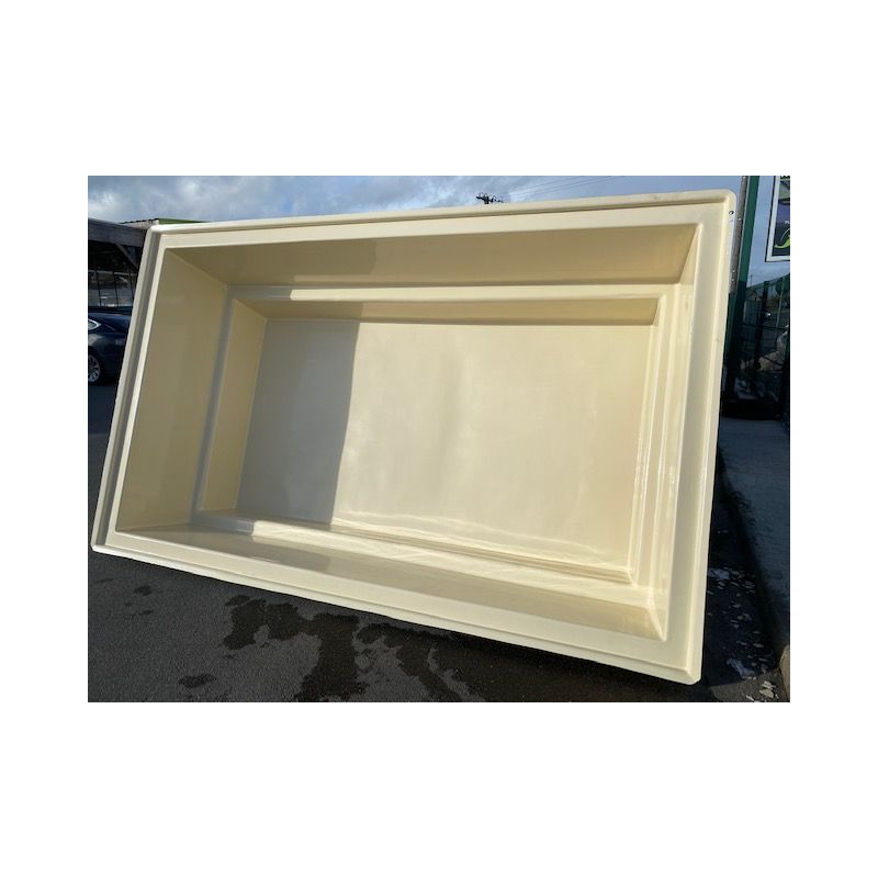 Photo 1 Mini Piscine Rectangulaire 340 x 215 x 90 cm 5000L Beige