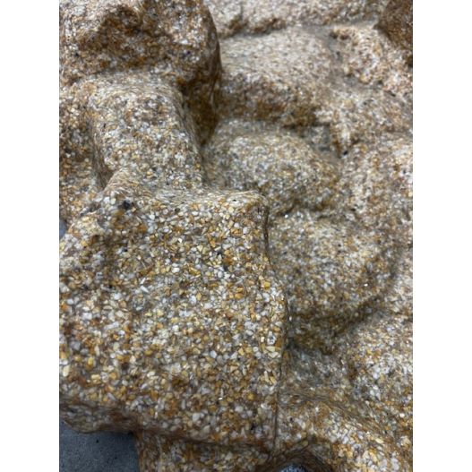 Elément cascade pour bassin granit courbe gauche