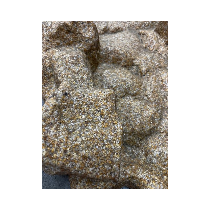 Photo 1 Elément de cascade pour bassin granit courbe