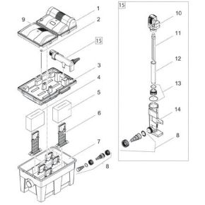 Schema 2 Filtration bassin BioSmart Set 14000 filtre gravitaire Oase