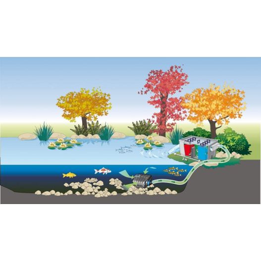 Schema Filtre bassin BioSmart 36000 Oase gravitaire