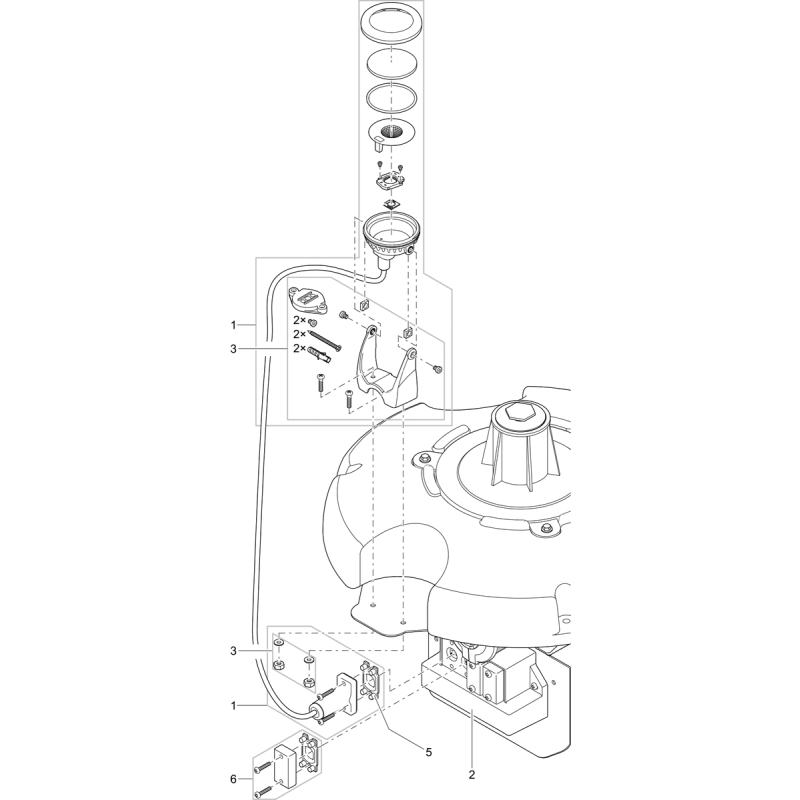 Schema Kit éclairage LED blanc fontaines flott.