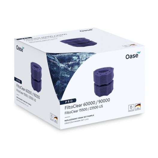 Mousses filtrante violette de rechange Filtoclear 60000/90000 Oase packaging