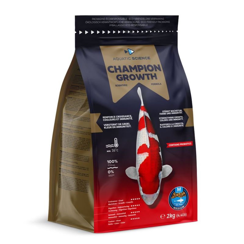Nourriture poisson Champion Growth M 2KG aquatic science