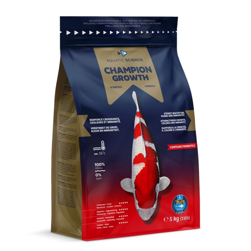 Nourriture poisson Champion Growth L 5KG aquatic science