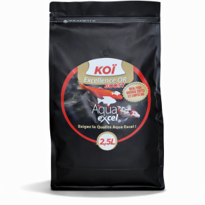 Nourriture poisson Carpe Koi Excellence OR Boost 2,5L Aqua Excel
