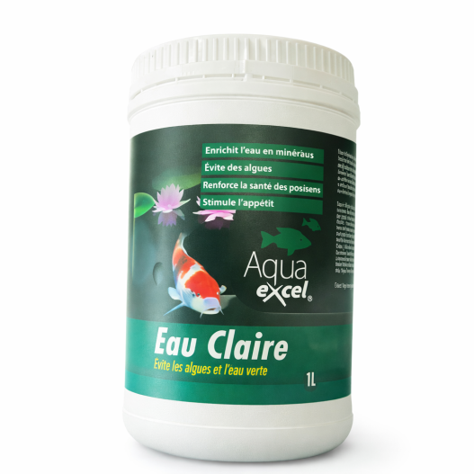 Eau claire contre l’eau verte et les algues