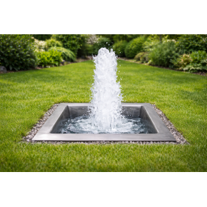 Bassin fontaine carré 100x100 x35 cm 350L