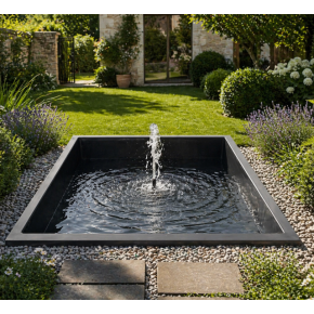 bassin 220x220 avec jet d'eau