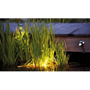 Projecteur exterieur ledLunaqua Maxi LED Set 3 Oase Design en acier inox