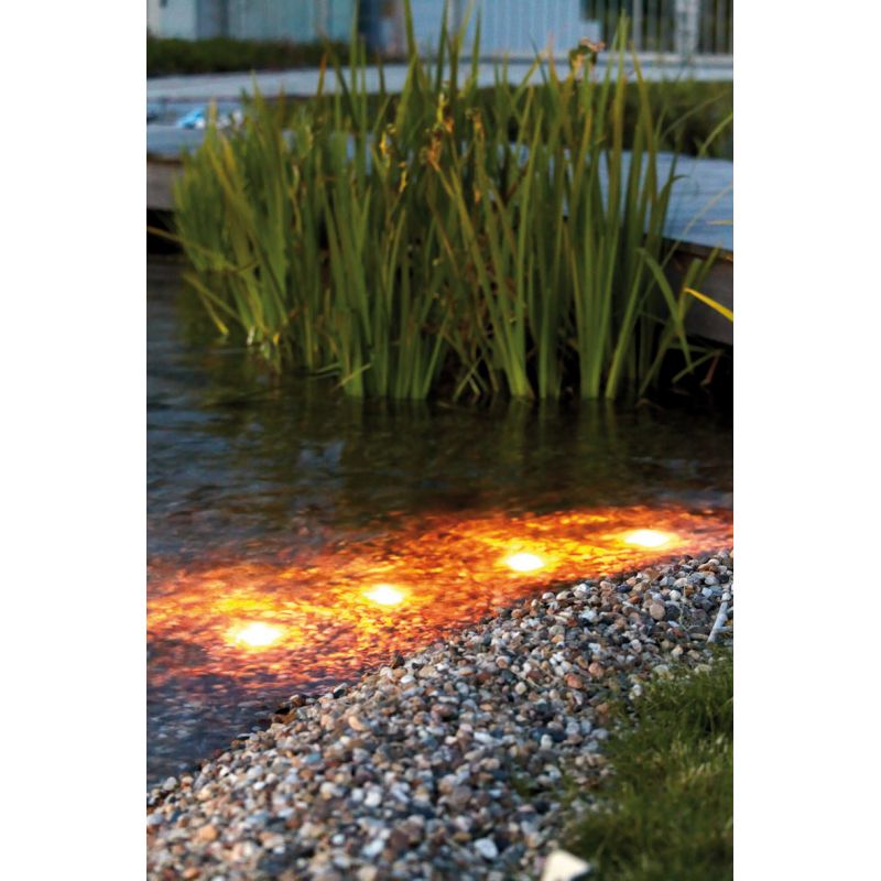 Projecteur exterieur ledLunaqua Maxi LED Solo Oase Design en acier inox