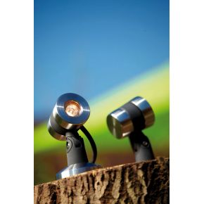 Projecteur exterieur ledLunaqua Maxi LED Solo Oase Design en acier inox