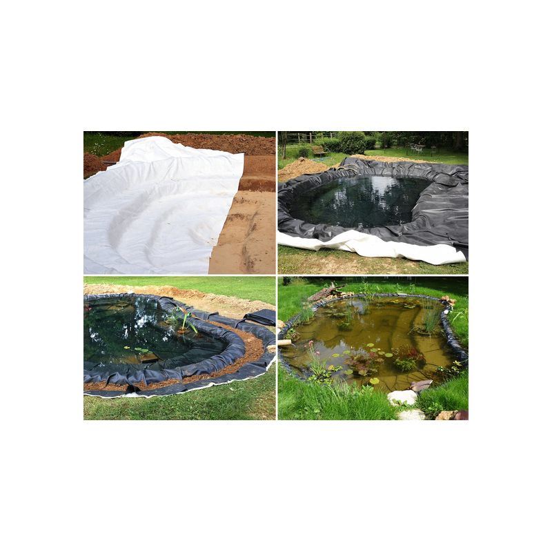 Bâche EPDM 1,20mm Premium + 2 Feutre 400g